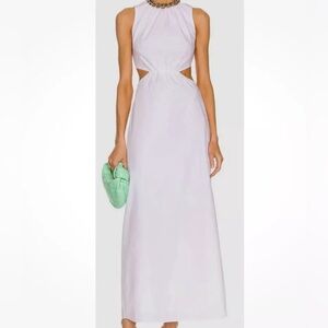 NWT SIR. Woman White Anja Cut Out Midi Dress Size 0